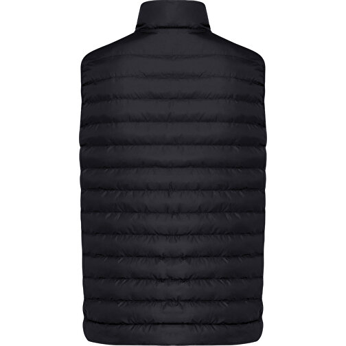 Iqoniq Meru Herren Bodywarmer Aus Recyceltem Polyester , schwarz, 100% recyceltes Polyester, 5XL, 80,00cm x 0,50cm (Länge x Höhe), Bild 2