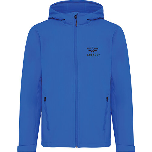 Iqoniq Makalu Herren Softshelljacke Aus Recyceltem Polyester , Königsblau, 91% recyceltes Polyester, 7% recyceltes TPU, 2% Elastan, XXXL, 79,00cm x 3,00cm (Länge x Höhe), Bild 11