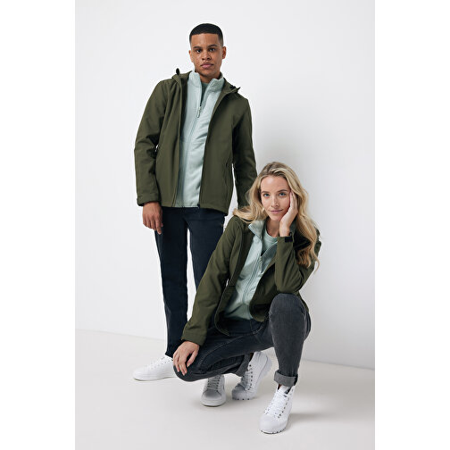 Iqoniq Makalu Herren Softshelljacke Aus Recyceltem Polyester , khaki, 91% recyceltes Polyester, 7% recyceltes TPU, 2% Elastan, XXXL, 79,00cm x 3,00cm (Länge x Höhe), Bild 5