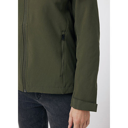 Iqoniq Makalu Herren Softshelljacke Aus Recyceltem Polyester , khaki, 91% recyceltes Polyester, 7% recyceltes TPU, 2% Elastan, XXL, 77,00cm x 3,00cm (Länge x Höhe), Bild 7