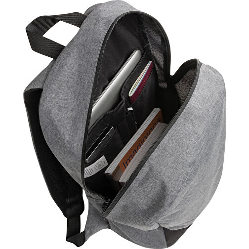 Kazu AWARE™ 15,6' RPET Laptop-Rucksack , grau, PET - recycelt, 28,00cm x 46,80cm (Länge x Höhe), Bild 5