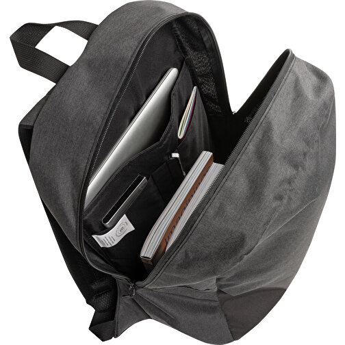 Kazu AWARE™ 15,6' RPET Laptop-Rucksack , schwarz, PET - recycelt, 28,00cm x 46,80cm (Länge x Höhe), Bild 5