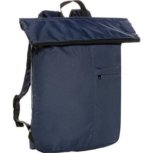 Dillon AWARE™ RPET Faltbarer Lightweight-Rucksack , navy blau, PET - recycelt, 30,00cm x 46,00cm (Länge x Höhe), Bild 1