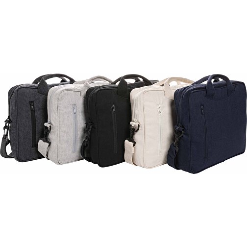 Laluka AWARE™ 15.4' Laptop-Tasche Aus Recycelter Baumwolle , navy blau, Baumwolle - recycelt, 39,00cm x 5,00cm (Länge x Höhe), Bild 6