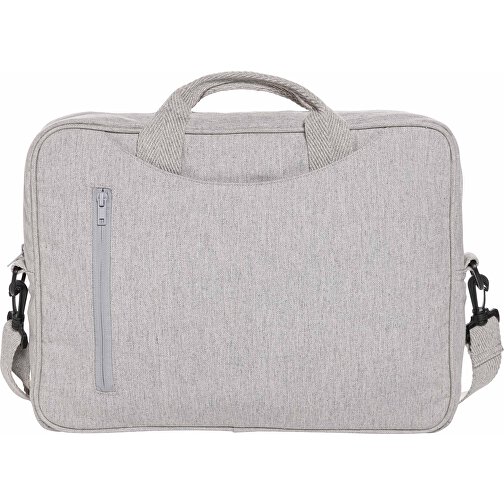 Laluka AWARE™ 15.4' Laptop-Tasche Aus Recycelter Baumwolle , grau, Baumwolle - recycelt, 39,00cm x 5,00cm (Länge x Höhe), Bild 2