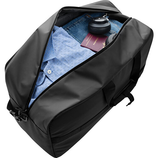 Armond AWARE™ RPET Weekend-Duffel , schwarz, PET - recycelt, 55,00cm x 32,00cm (Länge x Höhe), Bild 5