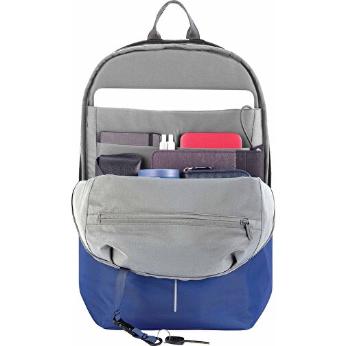 Bobby Soft, Anti-Diebstahl-Rucksack , blau, PET - recycelt, 30,00cm x 45,00cm (Länge x Höhe), Bild 7