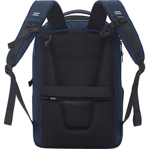 Bizz Rucksack , navy blau, PET - recycelt, 32,00cm x 18,00cm (Länge x Höhe), Bild 6