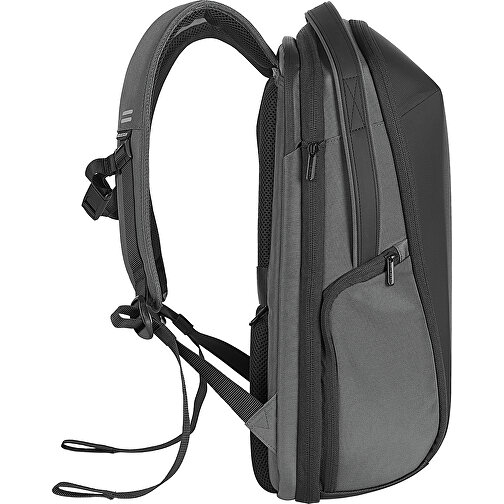 Bizz Rucksack , anthrazit, PET - recycelt, 32,00cm x 18,00cm (Länge x Höhe), Bild 5