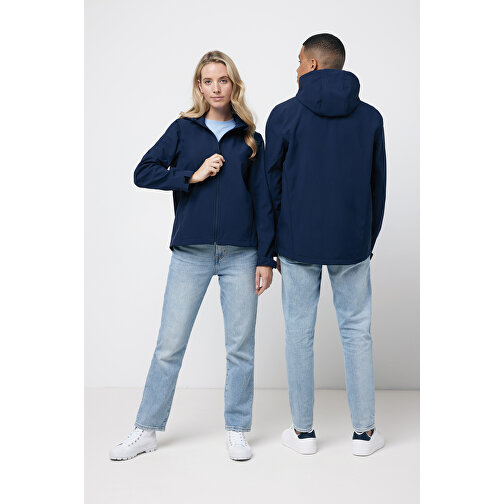 Iqoniq Makalu Herren Softshelljacke Aus Recyceltem Polyester , navy blau, 91% recyceltes Polyester, 7% recyceltes TPU, 2% Elastan, XXL, 77,00cm x 3,00cm (Länge x Höhe), Bild 4