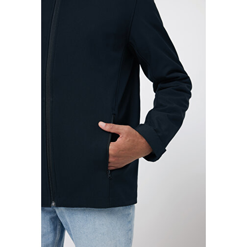 Iqoniq Makalu Herren Softshelljacke Aus Recyceltem Polyester , schwarz, 91% recyceltes Polyester, 7% recyceltes TPU, 2% Elastan, XXXL, 79,00cm x 3,00cm (Länge x Höhe), Bild 10