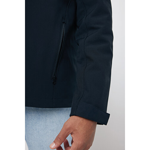 Iqoniq Makalu Herren Softshelljacke Aus Recyceltem Polyester , schwarz, 91% recyceltes Polyester, 7% recyceltes TPU, 2% Elastan, XXL, 77,00cm x 3,00cm (Länge x Höhe), Bild 9