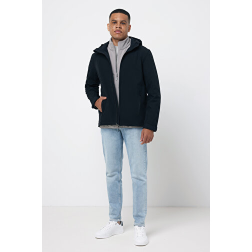 Iqoniq Makalu Herren Softshelljacke Aus Recyceltem Polyester , schwarz, 91% recyceltes Polyester, 7% recyceltes TPU, 2% Elastan, 4XL, 81,00cm x 3,00cm (Länge x Höhe), Bild 12