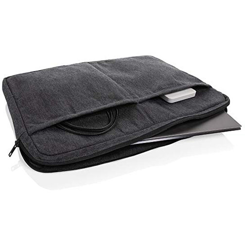 Laluka AWARE™ 15,6' Laptoptasche Aus Recycelter Baumwolle , anthrazit, Baumwolle - recycelt, 38,00cm x 4,50cm (Länge x Höhe), Bild 2