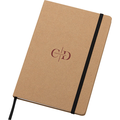 Cuaderno Craftstone A5 de papel reciclado. Papel kraft y piedra, Imagen 6