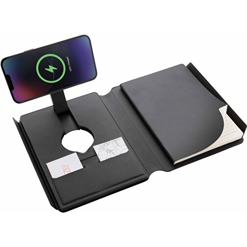 Carnet de notes 2 en 1 Swiss Peak & Wirless Charger en RCS rPU, Image 10