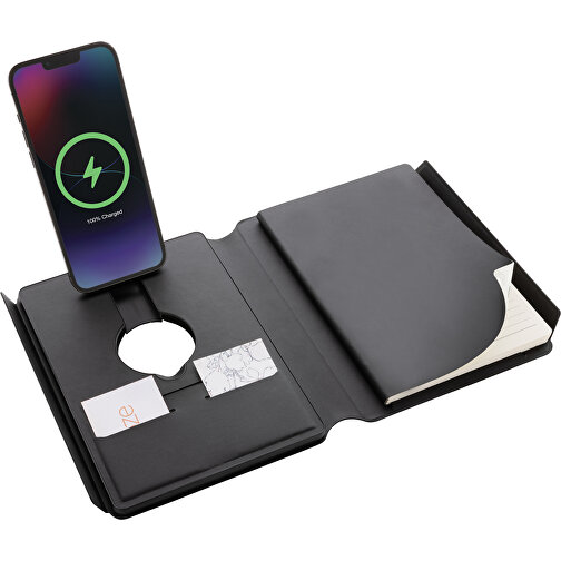 Carnet de notes 2 en 1 Swiss Peak & Wirless Charger en RCS rPU, Image 11