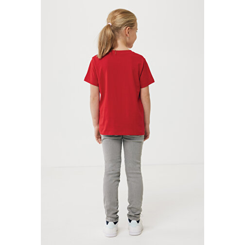 Iqoniq Koli Kids T-Shirt Aus Recycelter Baumwolle , rot, 30% recycelte und 70% biologische Baumwolle, 9-10, 56,00cm x 0,50cm (Länge x Höhe), Bild 4