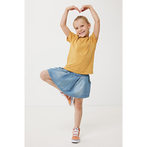 Iqoniq Koli Kids T-Shirt Aus Recycelter Baumwolle , ochre yellow, 30% recycelte und 70% biologische Baumwolle, 9-10, 56,00cm x 0,50cm (Länge x Höhe), Bild 4