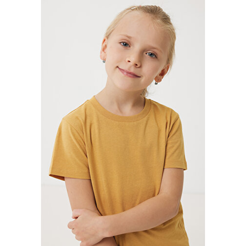 Iqoniq Koli Kids T-Shirt Aus Recycelter Baumwolle , ochre yellow, 30% recycelte und 70% biologische Baumwolle, 9-10, 56,00cm x 0,50cm (Länge x Höhe), Bild 6