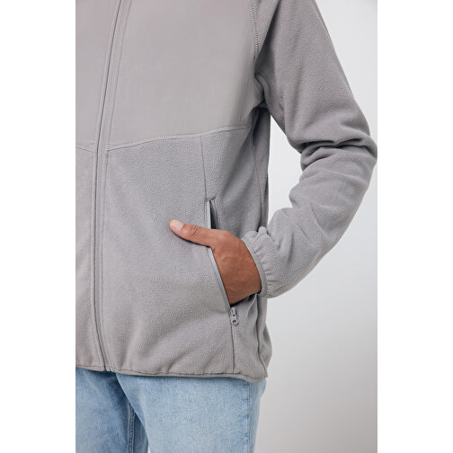 Iqoniq Talung Mikrofleece Jacke Aus Recyceltem Polyester , storm grey, 100% recyceltes Polyester, XXXL, 79,50cm x 3,50cm (Länge x Höhe), Bild 14