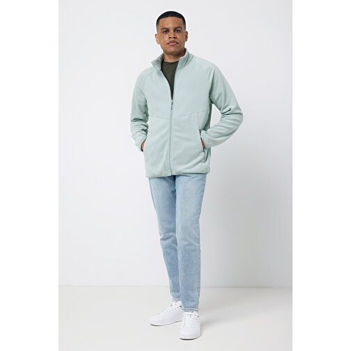 Iqoniq Talung Mikrofleece Jacke Aus Recyceltem Polyester , Iceberg green, 100% recyceltes Polyester, XXL, 77,50cm x 2,70cm (Länge x Höhe), Bild 9