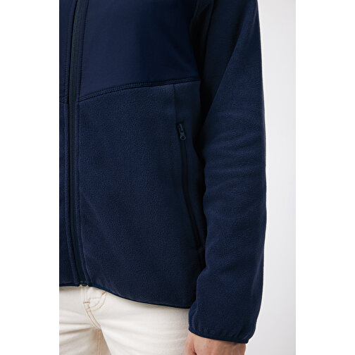 Iqoniq Talung Mikrofleece Jacke Aus Recyceltem Polyester , navy blau, 100% recyceltes Polyester, XL, 75,50cm x 2,70cm (Länge x Höhe), Bild 11