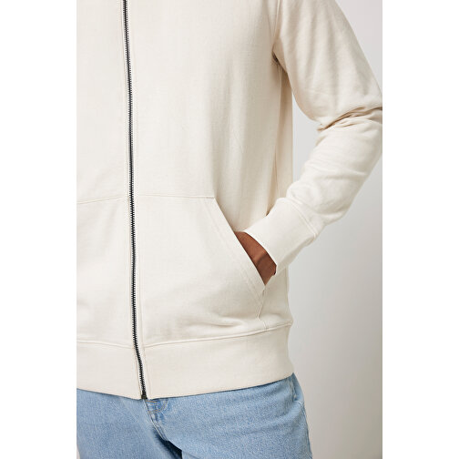 Iqoniq Abisko Zip-Kapuzenpullover Aus Recycelter Baumwolle , natural raw, 50% recycelte und 50% biologische Baumwolle, S, 68,00cm x 1,00cm (Länge x Höhe), Bild 14