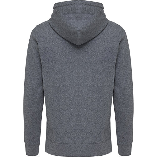 Iqoniq Abisko Zip-Kapuzenpullover Aus Recycelter Baumwolle , ungefärbtes Anthrazit, 50% recycelte und 50% biologische Baumwolle, XS, 64,00cm x 1,00cm (Länge x Höhe), Bild 2