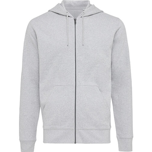 Iqoniq Abisko Zip-Kapuzenpullover Aus Recycelter Baumwolle , heather grey, 50% recycelte und 50% biologische Baumwolle, XXXL, 80,00cm x 1,00cm (Länge x Höhe), Bild 1