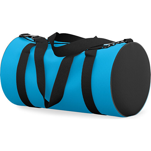 Sporttasche Modernfit , hellblau / schwarz, Sublimation Poliester 300g, 27,00cm x 27,00cm x 50,00cm (Länge x Höhe x Breite), Bild 2