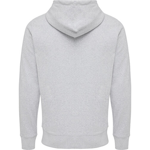 Iqoniq Abisko Zip-Kapuzenpullover Aus Recycelter Baumwolle , heather grey, 50% recycelte und 50% biologische Baumwolle, 5XL, 83,00cm x 1,00cm (Länge x Höhe), Bild 2