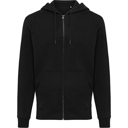 Iqoniq Abisko Zip-Kapuzenpullover Aus Recycelter Baumwolle , schwarz, 50% recycelte und 50% biologische Baumwolle, XXL, 78,00cm x 1,00cm (Länge x Höhe), Bild 1