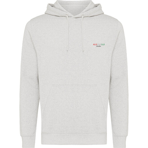 Iqoniq Rila Lightweight Hoodie Aus Recycelter Baumwolle , ungefärbte helles Grau, 30% recycelte und 70% biologische Baumwolle, 4XL, 82,00cm x 1,00cm (Länge x Höhe), Bild 4