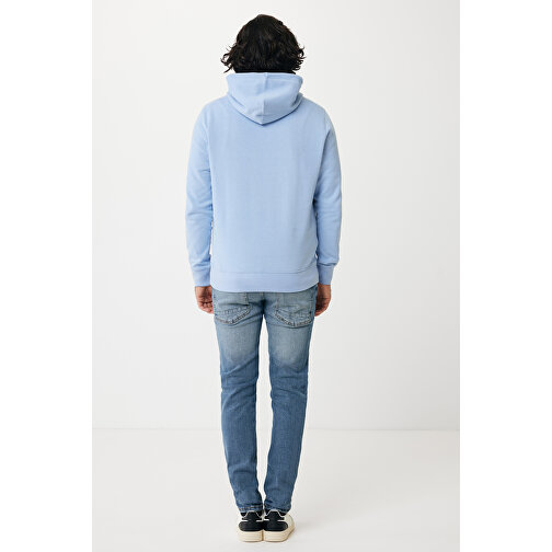 Iqoniq Rila Lightweight Hoodie Aus Recycelter Baumwolle , sky blue, 30% recycelte und 70% biologische Baumwolle, M, 72,00cm x 1,00cm (Länge x Höhe), Bild 5