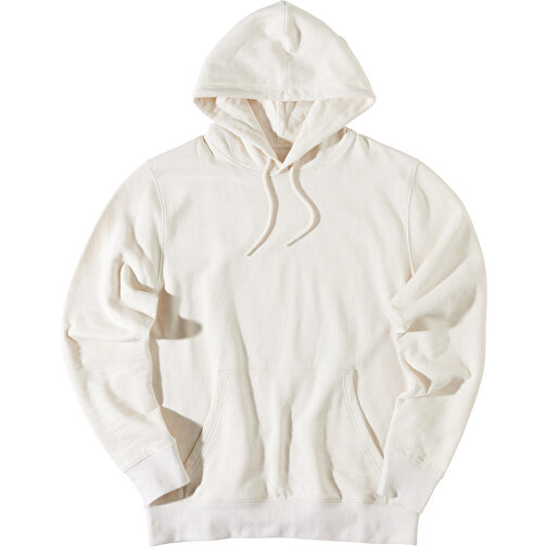 Iqoniq Rila Lightweight Hoodie Aus Recycelter Baumwolle , natural raw, 30% recycelte und 70% biologische Baumwolle, XXL, 78,00cm x 1,00cm (Länge x Höhe), Bild 3