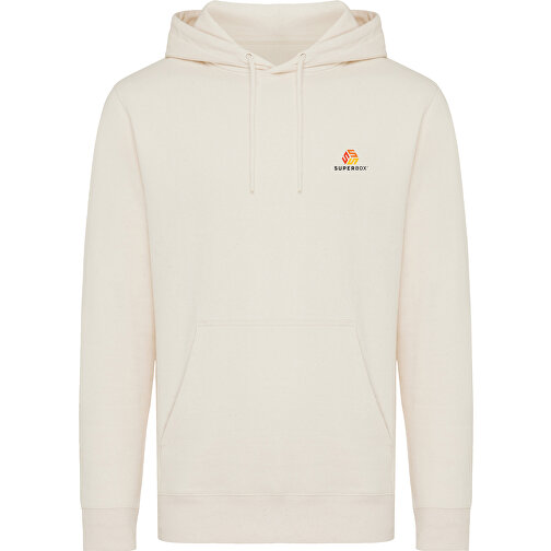 Iqoniq Rila Lightweight Hoodie Aus Recycelter Baumwolle , natural raw, 30% recycelte und 70% biologische Baumwolle, L, 74,00cm x 1,00cm (Länge x Höhe), Bild 13