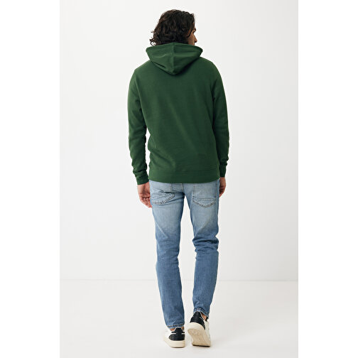 Iqoniq Rila Lightweight Hoodie Aus Recycelter Baumwolle , forest green, 30% recycelte und 70% biologische Baumwolle, XXXL, 80,00cm x 1,00cm (Länge x Höhe), Bild 6