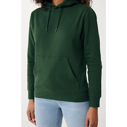 Iqoniq Rila Lightweight Hoodie Aus Recycelter Baumwolle , forest green, 30% recycelte und 70% biologische Baumwolle, XXL, 78,00cm x 1,00cm (Länge x Höhe), Bild 12