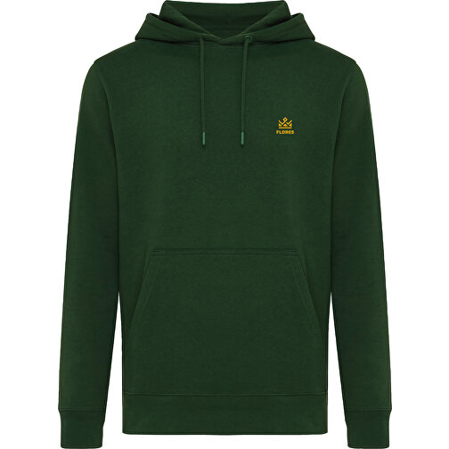 Iqoniq Rila Lightweight Hoodie Aus Recycelter Baumwolle , forest green, 30% recycelte und 70% biologische Baumwolle, XXL, 78,00cm x 1,00cm (Länge x Höhe), Bild 14