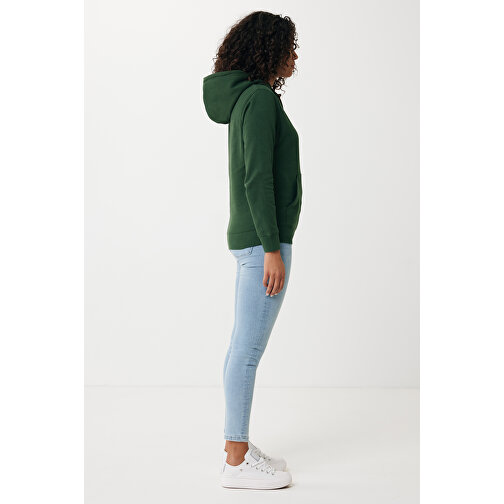 Iqoniq Rila Lightweight Hoodie Aus Recycelter Baumwolle , forest green, 30% recycelte und 70% biologische Baumwolle, XS, 64,00cm x 1,00cm (Länge x Höhe), Bild 10