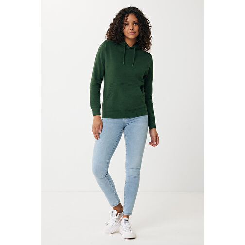 Iqoniq Rila Lightweight Hoodie Aus Recycelter Baumwolle , forest green, 30% recycelte und 70% biologische Baumwolle, XL, 76,00cm x 1,00cm (Länge x Höhe), Bild 8