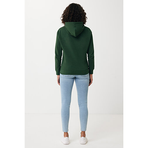 Iqoniq Rila Lightweight Hoodie Aus Recycelter Baumwolle , forest green, 30% recycelte und 70% biologische Baumwolle, L, 74,00cm x 1,00cm (Länge x Höhe), Bild 9