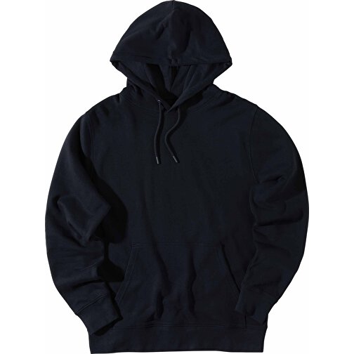 Iqoniq Rila Lightweight Hoodie Aus Recycelter Baumwolle , schwarz, 30% recycelte und 70% biologische Baumwolle, XL, 76,00cm x 1,00cm (Länge x Höhe), Bild 3