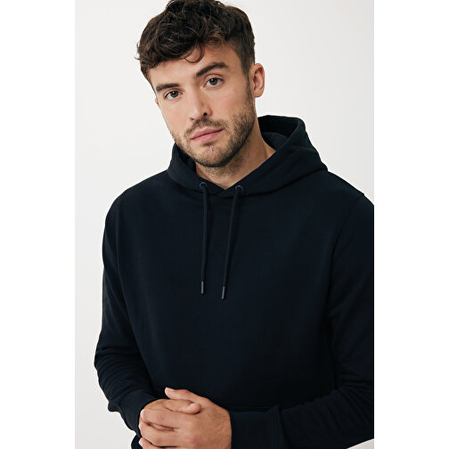 Iqoniq Rila Lightweight Hoodie Aus Recycelter Baumwolle , schwarz, 30% recycelte und 70% biologische Baumwolle, M, 72,00cm x 1,00cm (Länge x Höhe), Bild 11