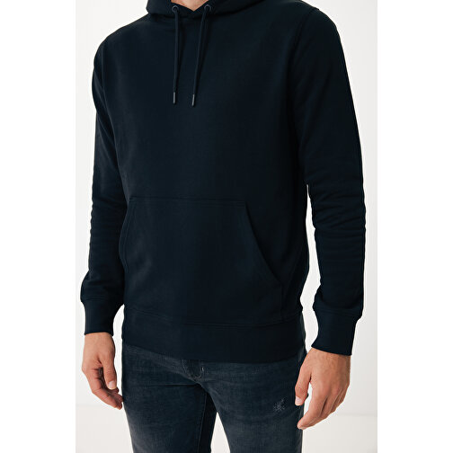 Iqoniq Rila Lightweight Hoodie Aus Recycelter Baumwolle , schwarz, 30% recycelte und 70% biologische Baumwolle, L, 74,00cm x 1,00cm (Länge x Höhe), Bild 12