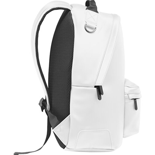 Bai Backpack , weiß, PU, 28,00cm x 40,00cm x 15,00cm (Länge x Höhe x Breite), Bild 5