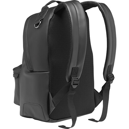 Bai Backpack , schwarz, PU, 28,00cm x 40,00cm x 15,00cm (Länge x Höhe x Breite), Bild 2