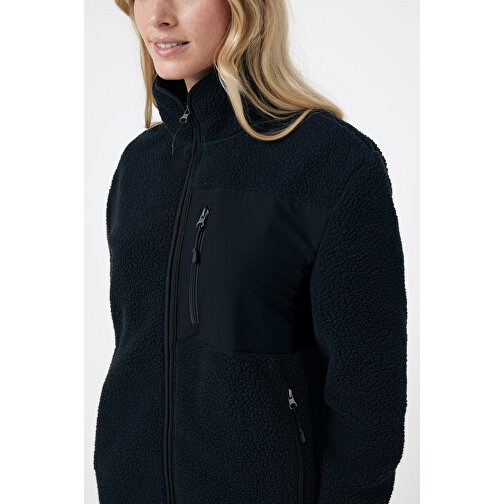 Iqoniq Diran Fleecejacke Aus Recyceltem Polyesterflor , schwarz, 100% recyceltes Polyester, XXXL, 81,00cm x 3,00cm (Länge x Höhe), Bild 15