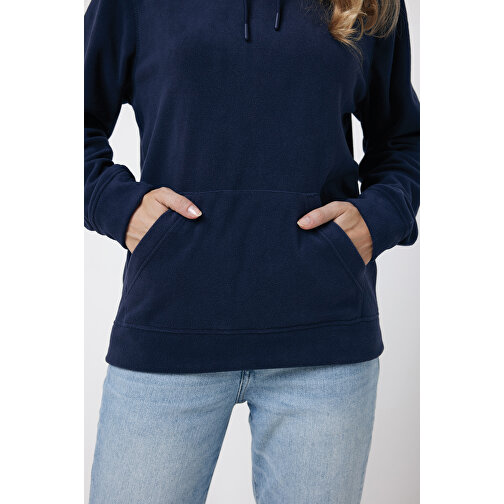 Iqoniq Trivor Mikrofleece-Kapuzenjacke Aus Recyc. Polyester , navy blau, 100% recyceltes Polyester, XXS, 61,00cm x 2,50cm (Länge x Höhe), Bild 11